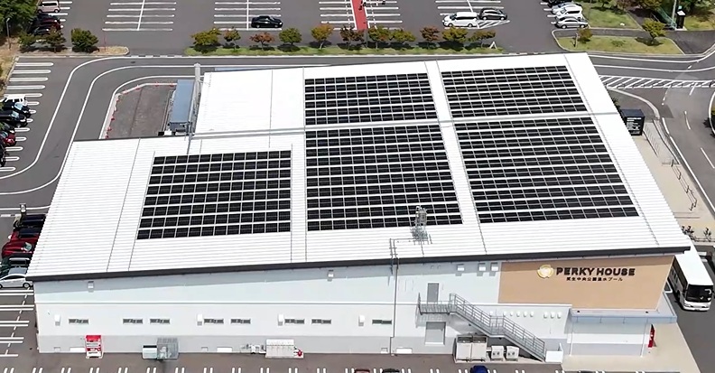 企業における多雪対応型太陽光発電設備の導入